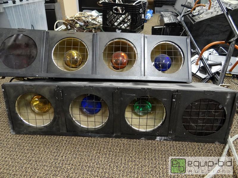 lot 1160 image: (2) 4 Bulb DJ Lights  120v ...
