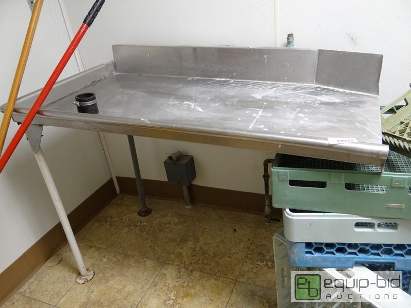 lot 1185 image: Stainless Steel Left Side Dishwasher Clean Ta...