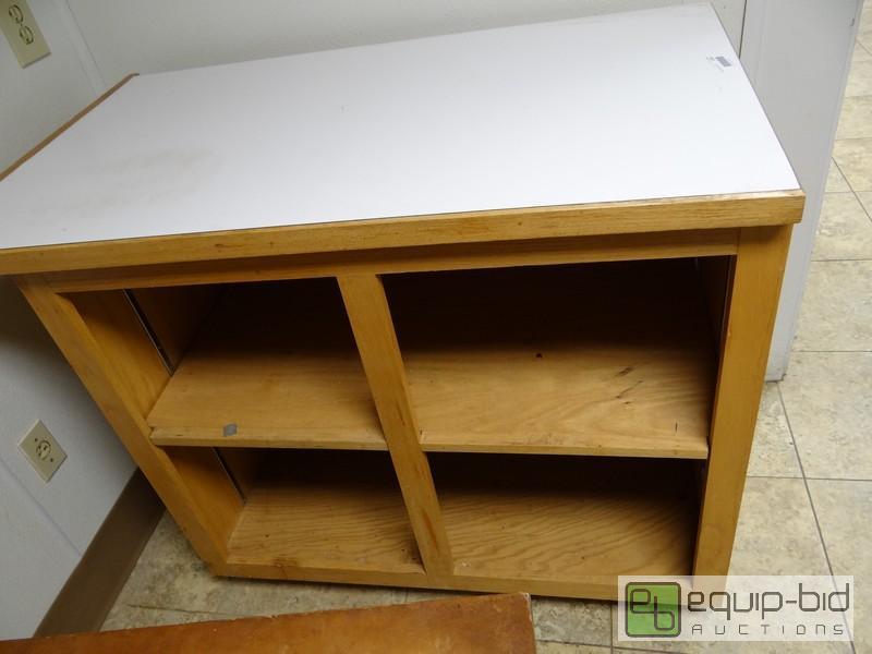 lot 1191 image: Oak Kitchen Cabinet  45x26x36...