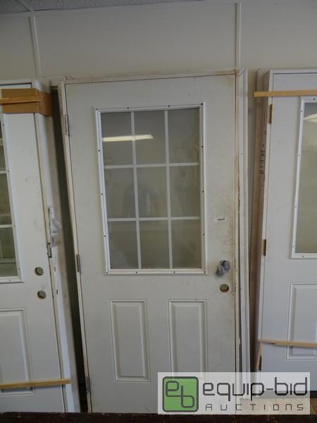 lot 1204 image: Exterior Steel Sided Door In Frame  36x80...