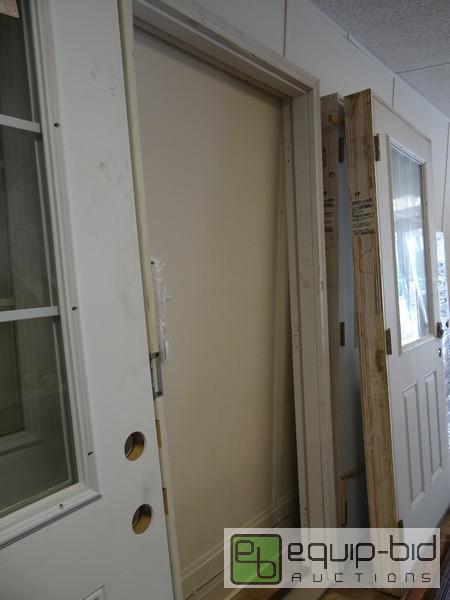 lot 1205 image: Exterior Wooden Door Frame  Fits 36x80 Door...