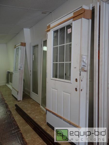 lot 1207 image: New Mid Am Steel Sided Exterior Door In Frame...
