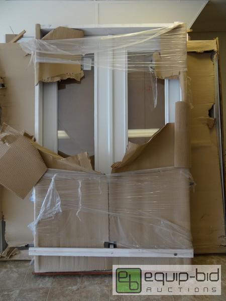 lot 1213 image: New Steel Exterior Door In Frame 50.5x81.5...