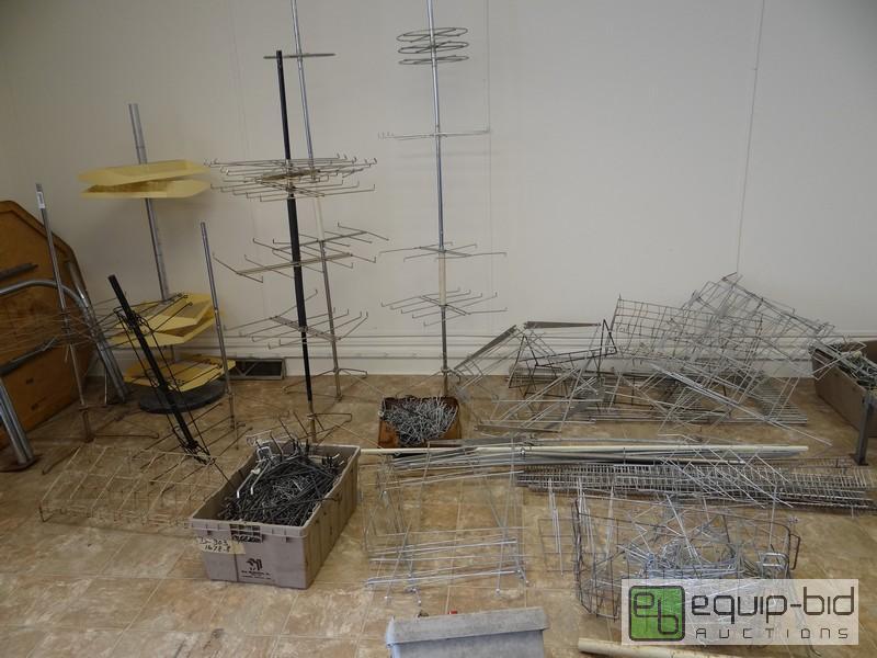lot 1223 image: Large Lot Of Misc Merchandising Racks  All Ra...