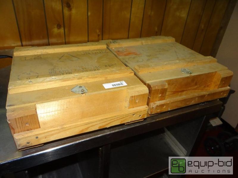 lot 457 image: Lot of 2 wooden Russian ammo boxes....
