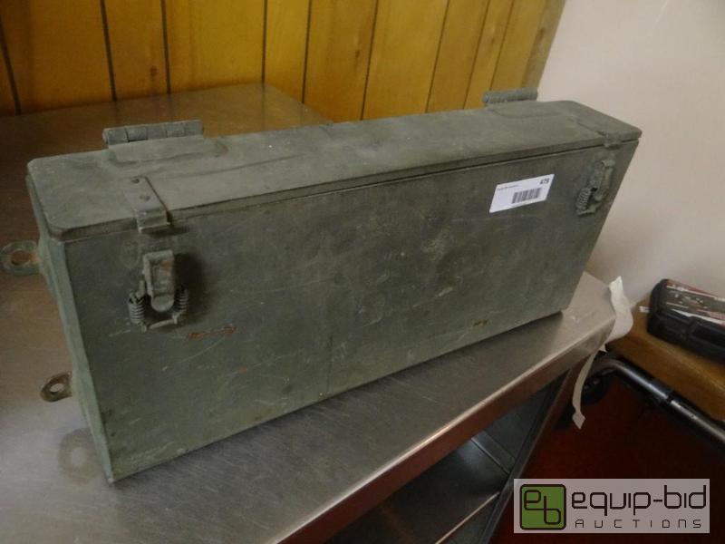 lot 479 image: Military truck mount grenade holderbox.  Ver...