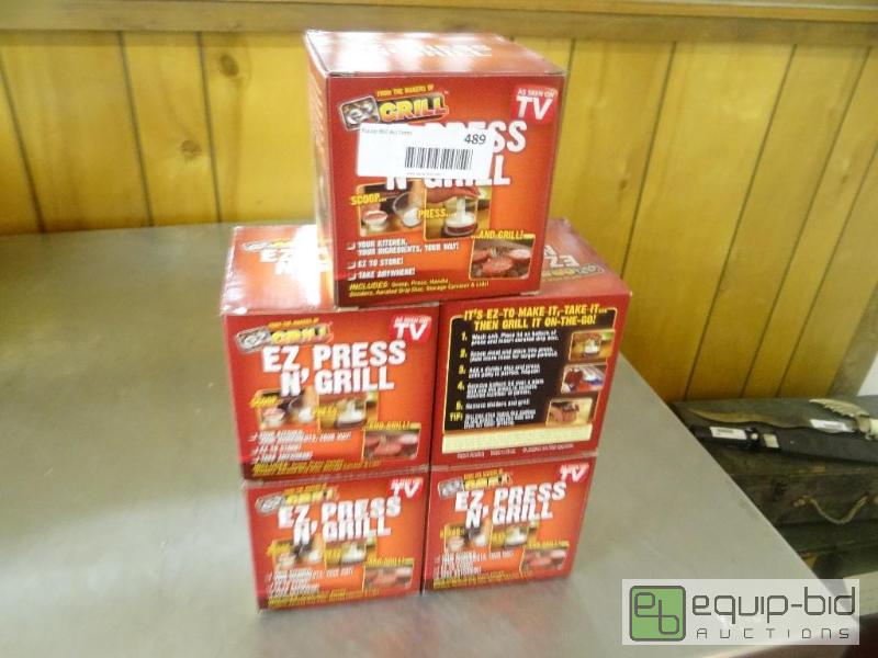 lot 489 image: Lot of 5 new in boxes As seen on tv EZ press ...