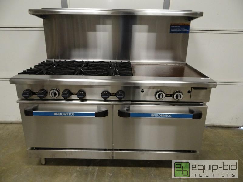 lot 1003 image: Brand New 60Inch Radiance Gas RangeOvenFlat...