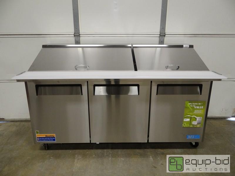lot 1023 image: Stainless Steel M3 Turbo Air Mega Top Refrige...