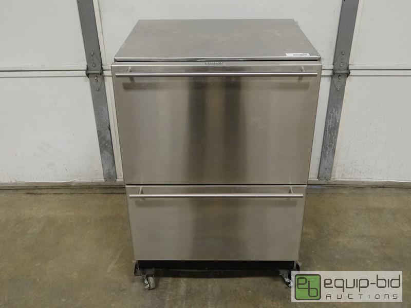 lot 1038 image: Stainless Steel New Summit Two Drawer Freezer...