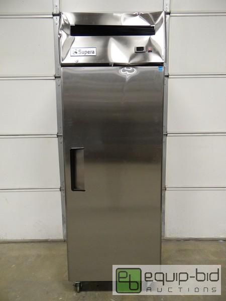 lot 1043 image: Stainless Steel Supra Freezer on Casters Mode...