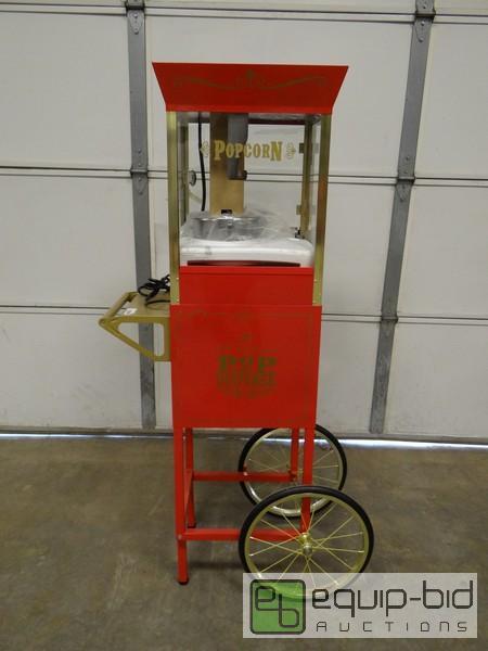 lot 1070 image: New Nostalgia Portable Popcorn Popper with S...