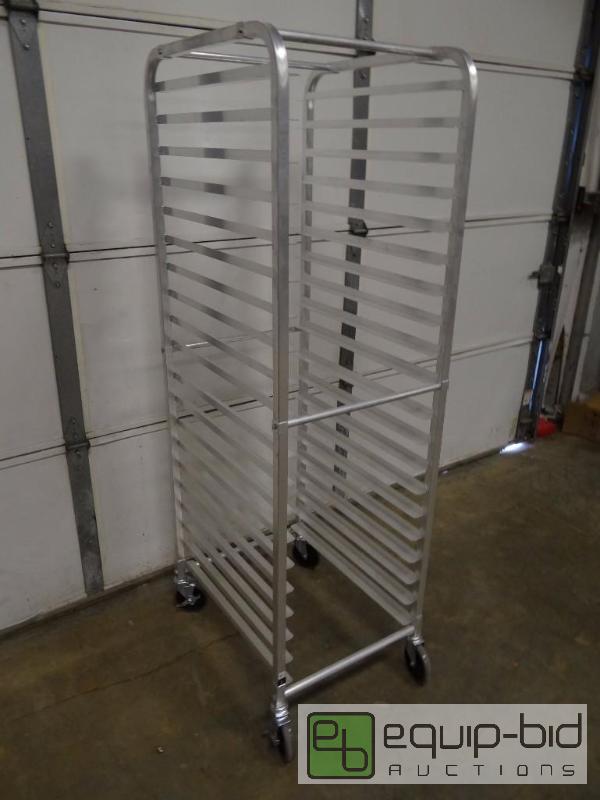 lot 1078 image: Brand New Aluminum Sheet Pan Rack On Casters2...