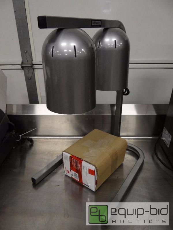lot 1094B image: Brand New Nemco 2 Bulb Overhead Heat Lamp 120...
