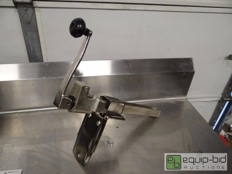 lot 1110B image: Brand New Stainless Steel Table Mount Can Ope...