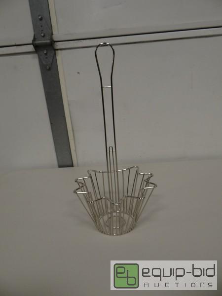 lot 1144 image: Brand New Taco Salad Shell Fryer Basket Stain...