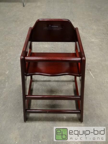 lot 1185 image: Brand New&nbspMahogany Wood High Chair Model...