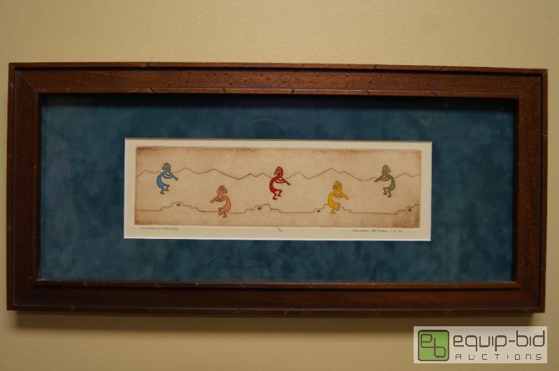 lot 7002 image: Kokopelli Frieze  3 out of 4  Signed by Mel...