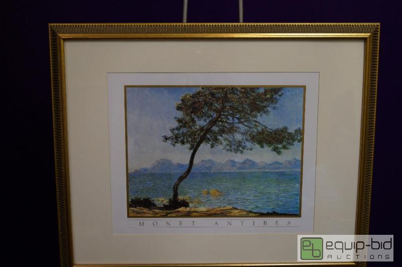 lot 7011 image: Monet Antibes  Large Matted Professionally F...