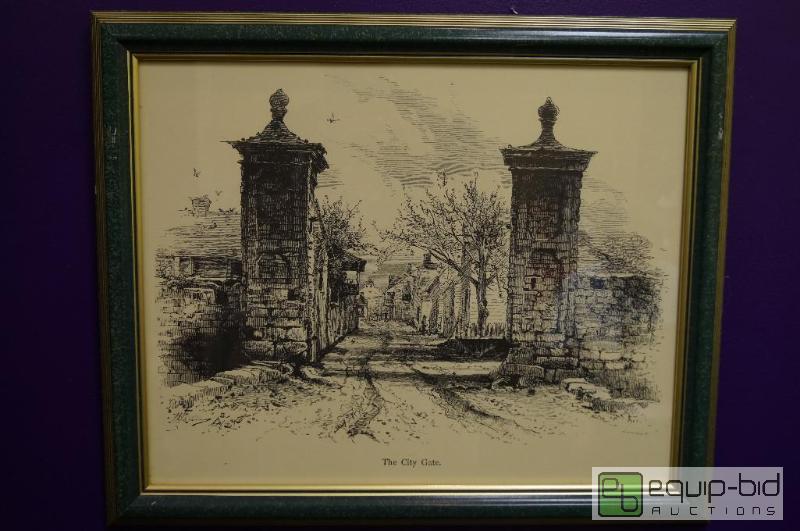 lot 7018 image: The City Gate  Professional Framed  23 W x ...