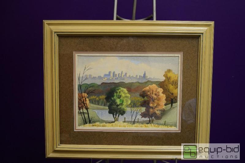 lot 7022 image: Water Color (Appears to be original)  Kansas...