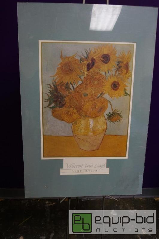 lot 7027 image: Vincent Van Gogh  Sunflowers Print  Matted ...