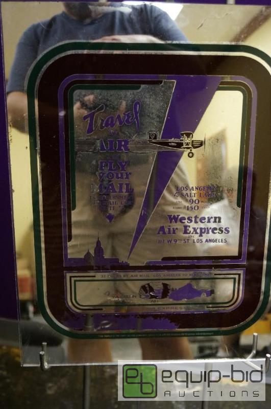 lot 7038 image: Mirror Glass  no framed  Western Air Expres...