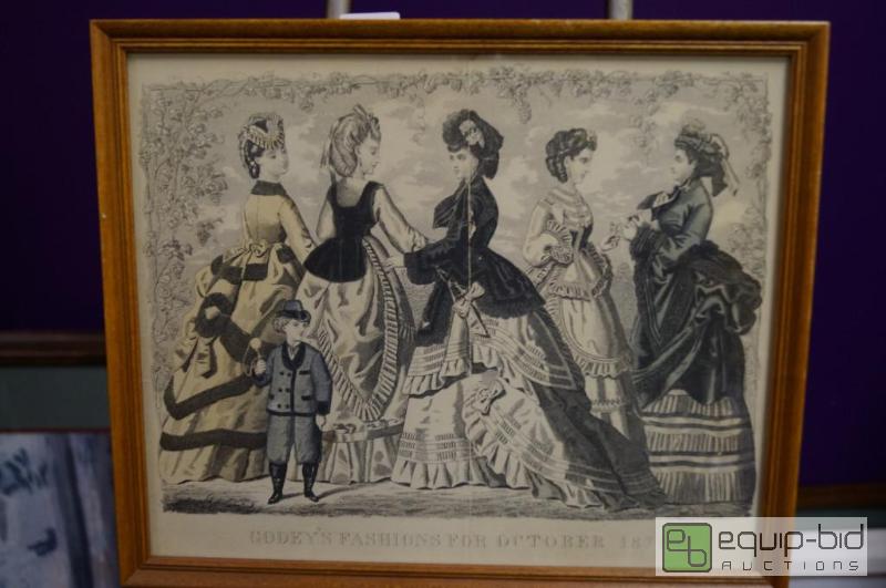 lot 7062 image: Old Pix of 5 ladies in formal gown  &quotGo...