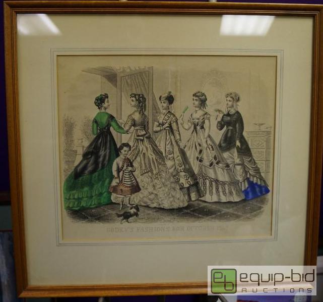 lot 7064 image: Old Pix of 5 ladies in formal gown  &quotGo...
