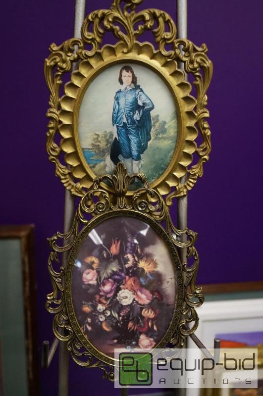 lot 7065 image: Pair of Small Pix  1 metal frame  1 plastic...