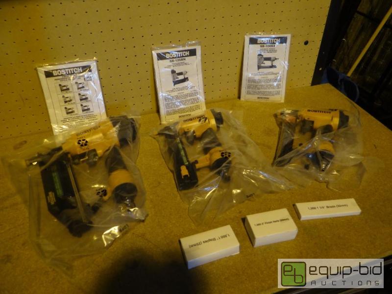 lot 1283 image: Three Piece Botitch Brad Nailer Set