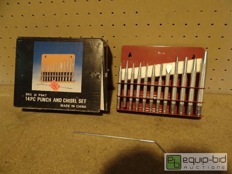 lot 1298 image: 14pc Punch and Chisel Set
