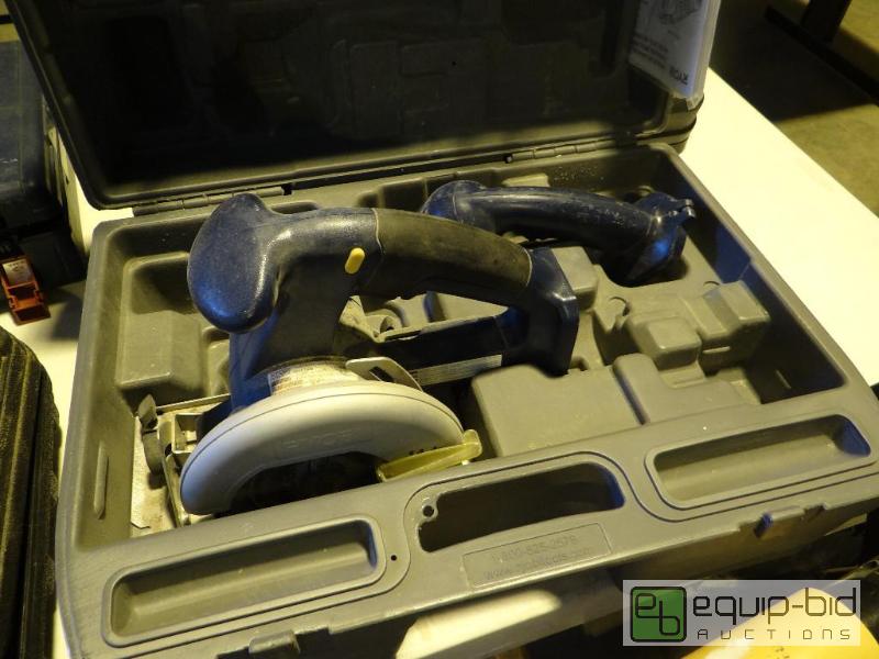 lot 1302 image: Ryobi Flashlight and Circular Saw