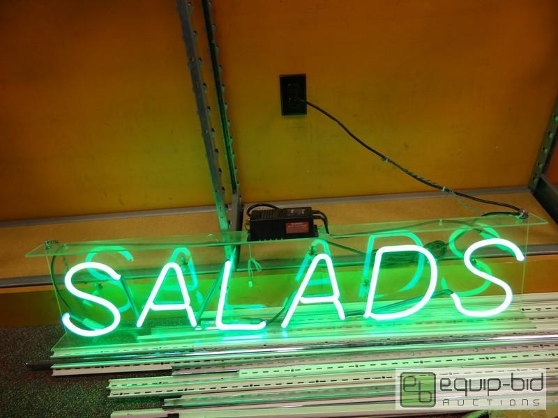 lot 544 image: Neon Salads Sign  120v...