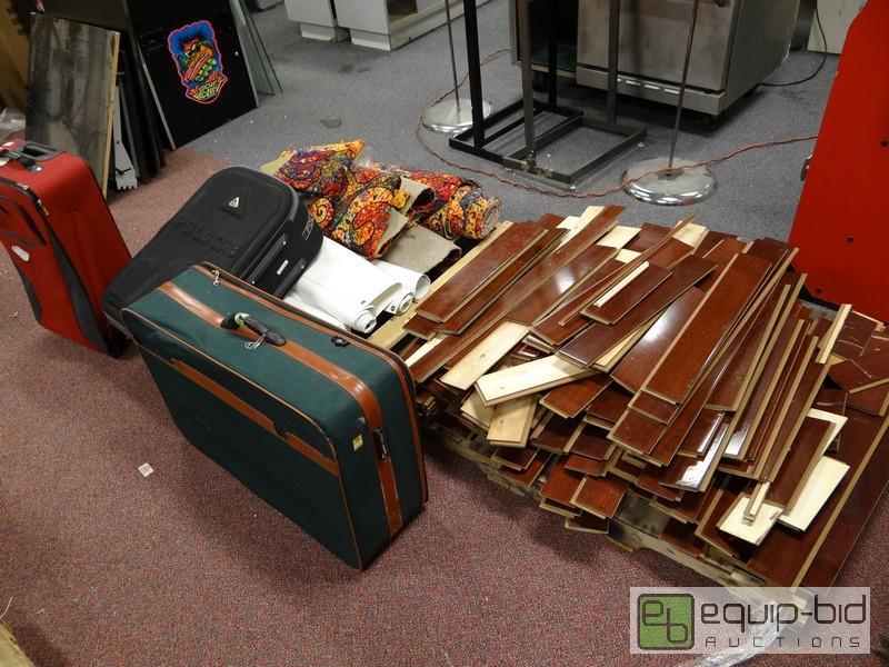 lot 546 image: Pallet Of Hardwood Flooring Pieces, Large Lot...