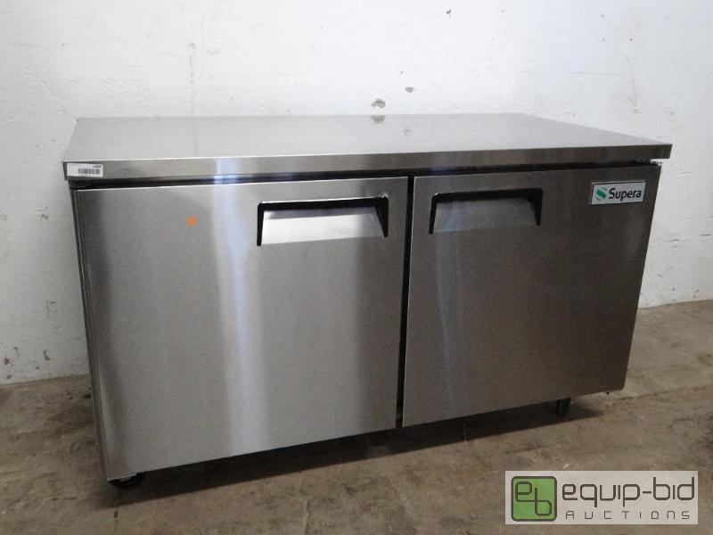 lot 1008 image: Supera Under Counter Stainless Steel Freezer