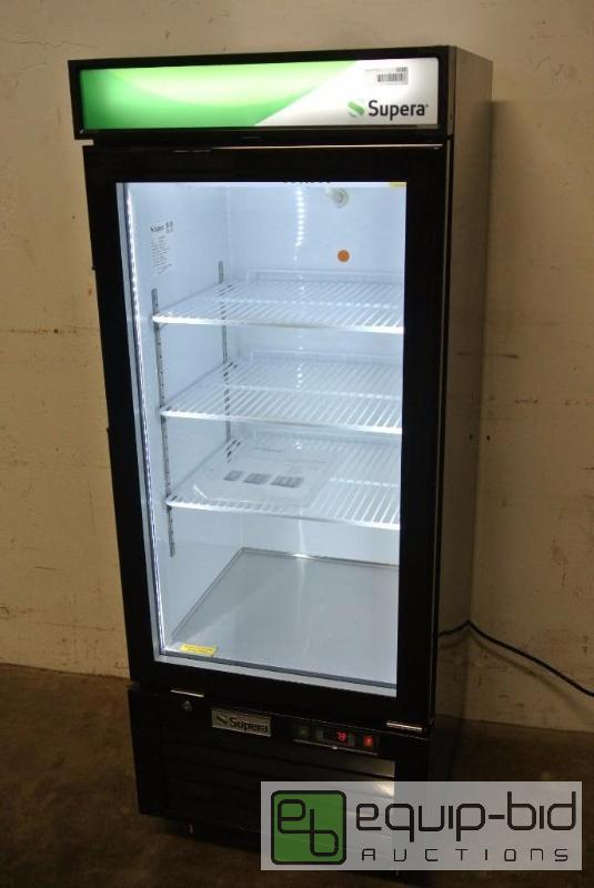 lot 1032 image: Supera (G1M-12-B-1) - 25 Black Glass Door Merchandiser