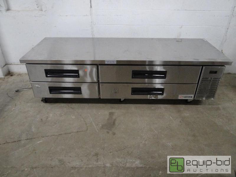 lot 1041 image: Saturn Equipment (SRCB-86) - 86 Commercial Stainless Steel Chef Base Refrigerated Equipment Stand