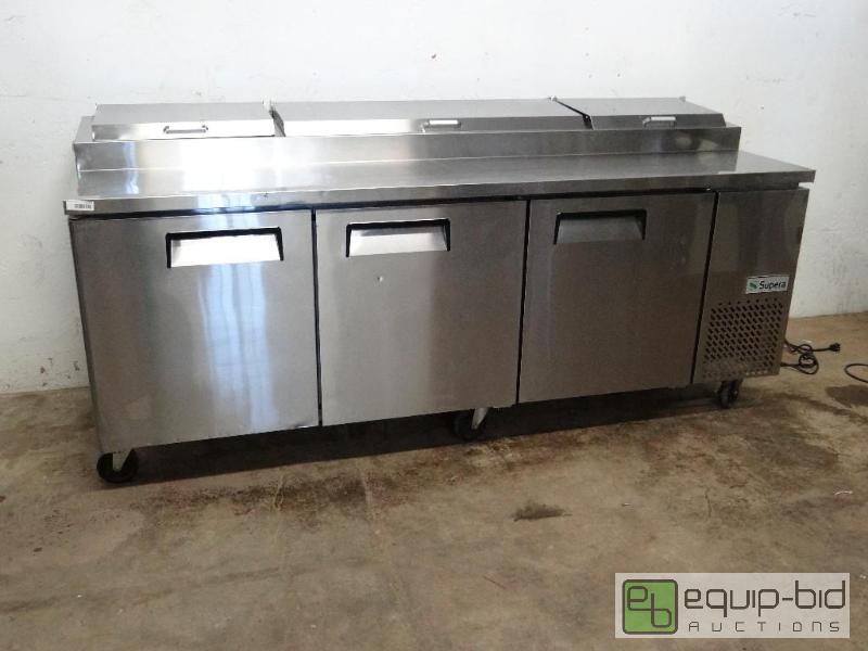 lot 1045 image: Used Supera Refrigerated Pizza Prep Table