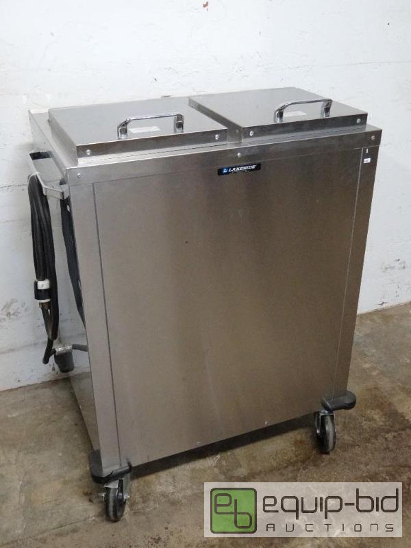 lot 1070 image: Lakeside Double-Stack Electric Plate Warmer on Casters