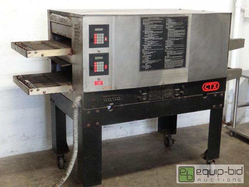 lot 1087 image: CTX55 Dual Conveyor Electric Pizza Oven on Casters