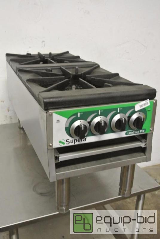 lot 1089 image: Supera SPR2 - 18 Gas 2 burner stock pot range