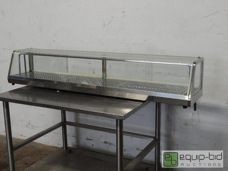 lot 1097 image: 60in Stainless Sushi Case with External Compressor