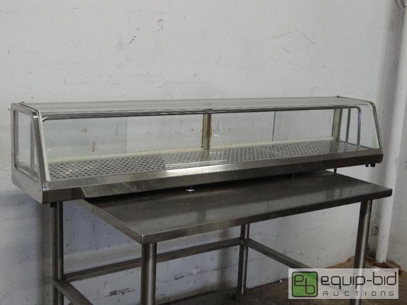 lot 1098 image: 60in Stainless Sushi Case with External Compressor