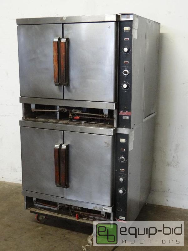 lot 1148 image: Vulcan Snorkel Series Natural Gas Double Stack Convection Ovens
