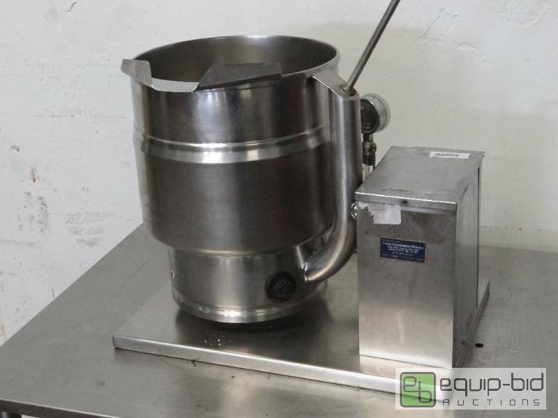 lot 1152 image: Groen 20qt Electric Steam Jacketed Tilt Kettle