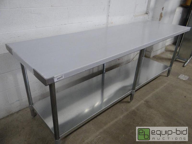 lot 1170 image: B and K Stainless Table with Under Shelf