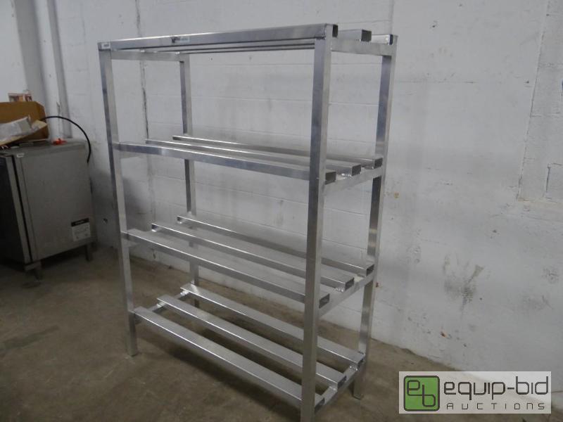 lot 1183 image: 4 Tier Aluminum Dunnage Rack