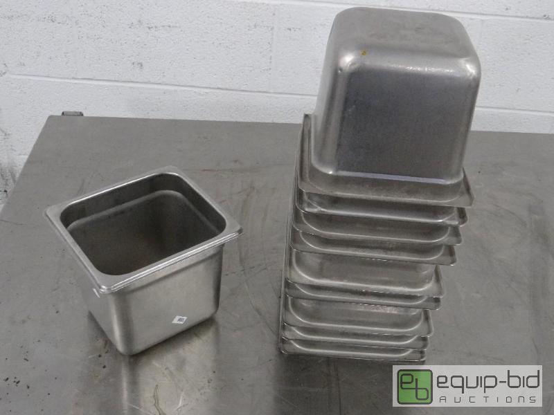 lot 1225 image: (10) Sixth Size 6in Deep Pans