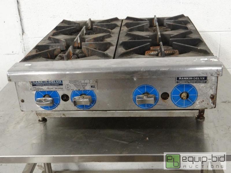 lot 1251 image: Rankin-Delux Four Burner Natural Gas Countertop Range